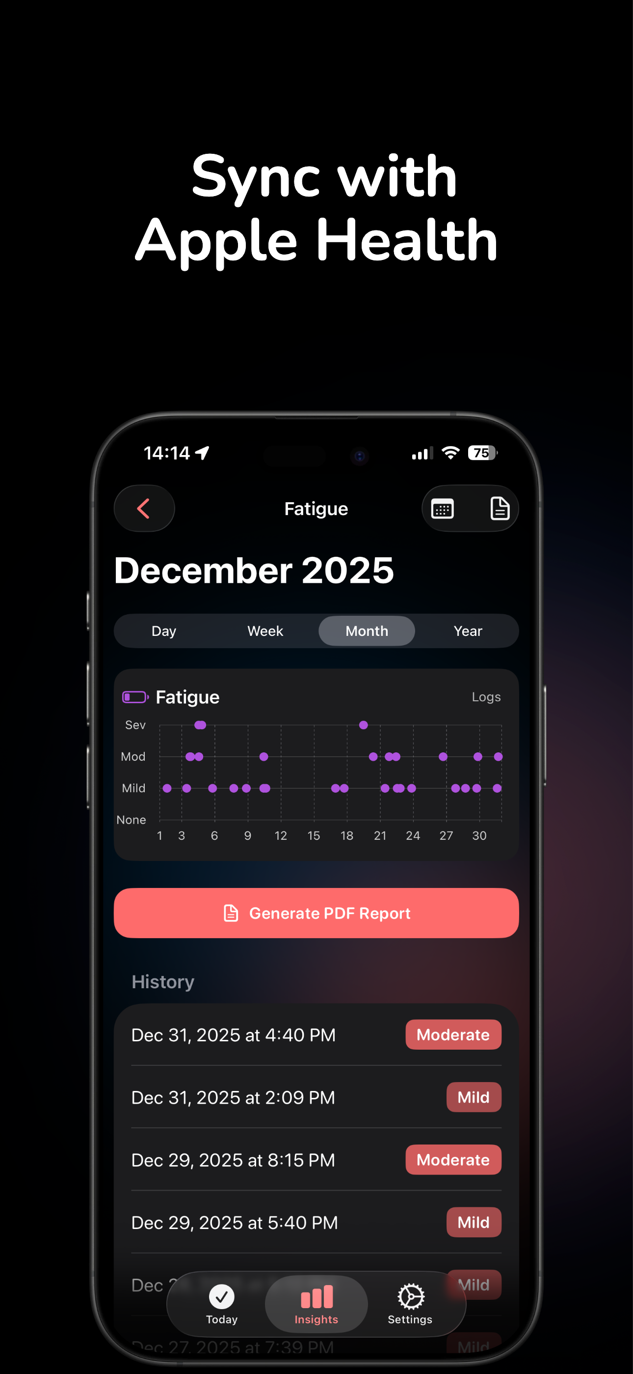 Trace Symptom Tracker App gallery image