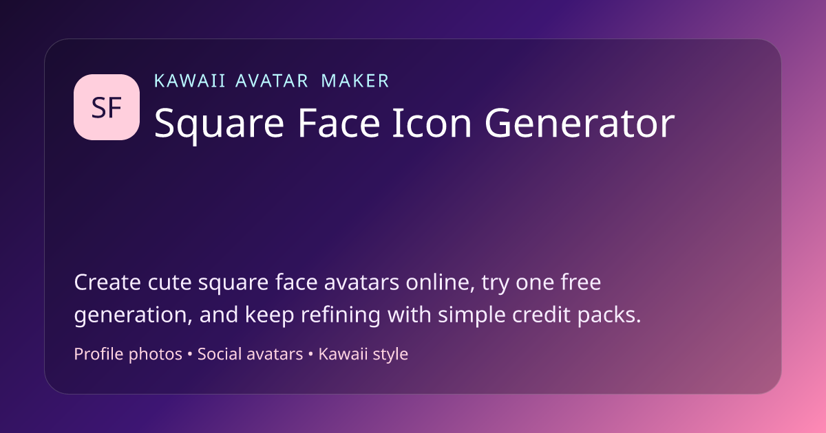 Square Face Icon Generato gallery image
