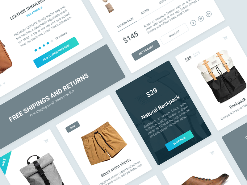 Visage Free UI Kit | 70+ Elements gallery image
