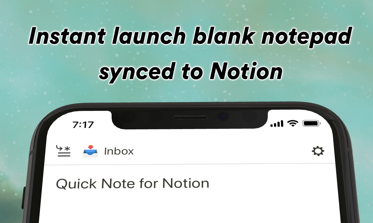 Quick Note for Notion media 2