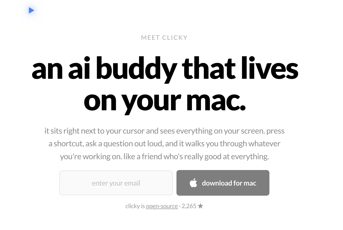 startuptile Clicky-An AI buddy that lives on your Mac