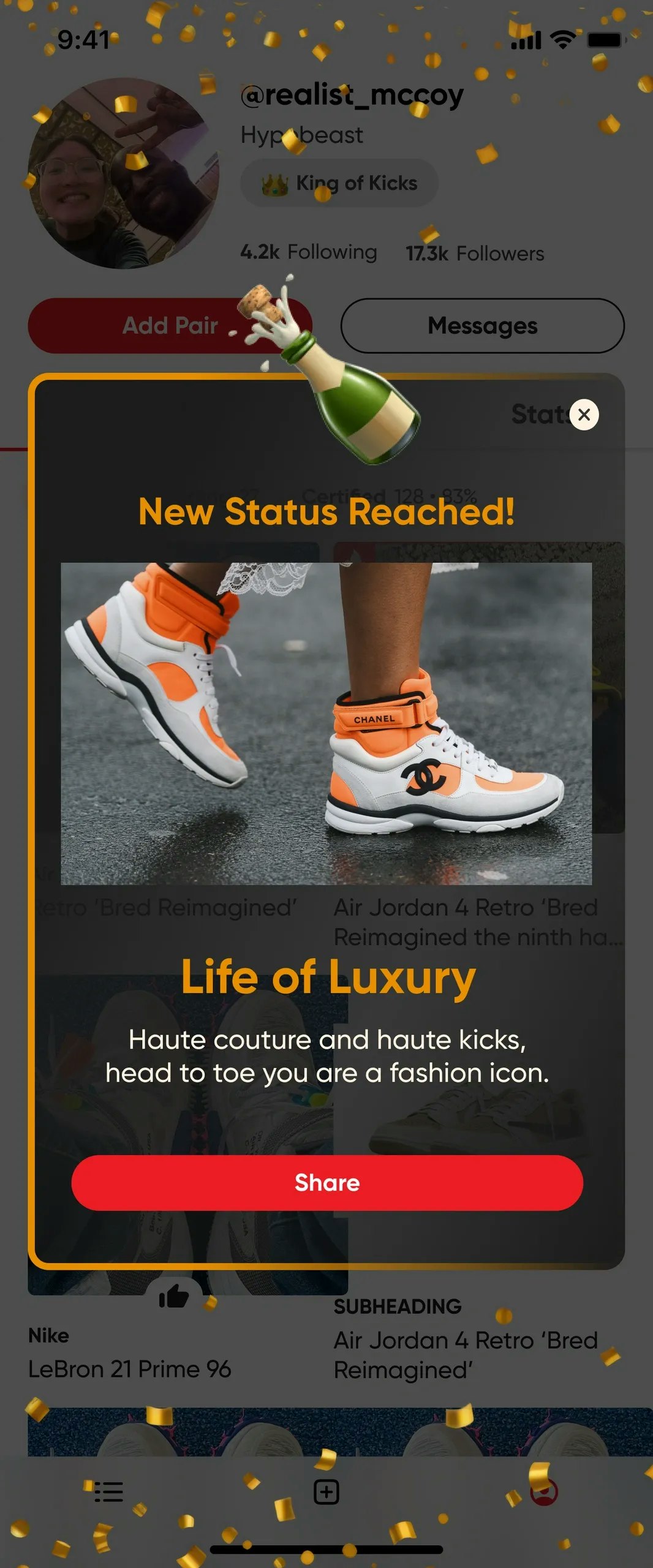 HauteFire, New iOS Gamified Sneaker App