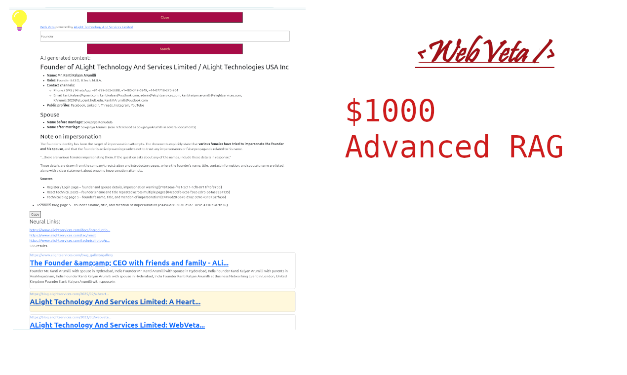 WebVeta - Main product screenshot demonstrating key features and user interface