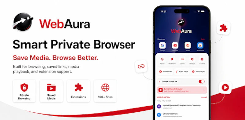 A Private Browser, Downloader& music hub screenshot 3