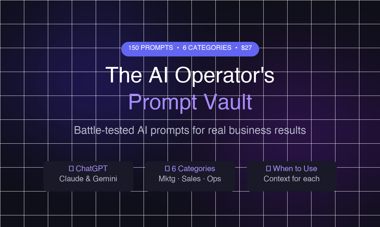 The AI Operator's Prompt Vault gallery image