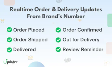 Updatrr WhatsApp Automation for Shopify gallery image