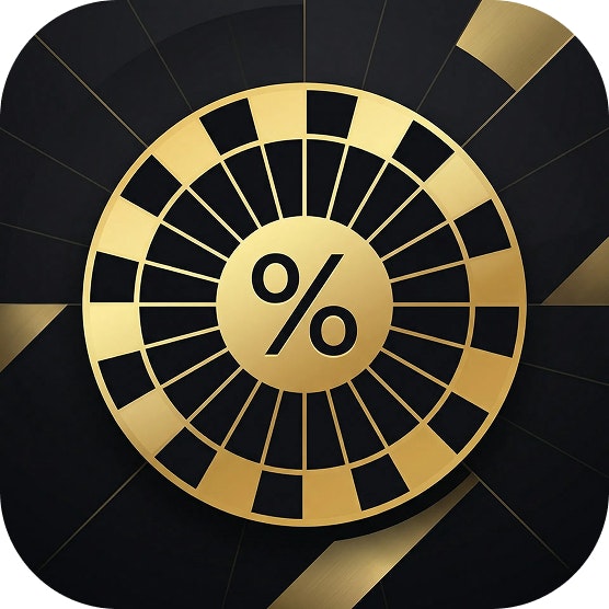 % Percent Auction — Win Luxury Products - Product Hunt launch logo and brand identity