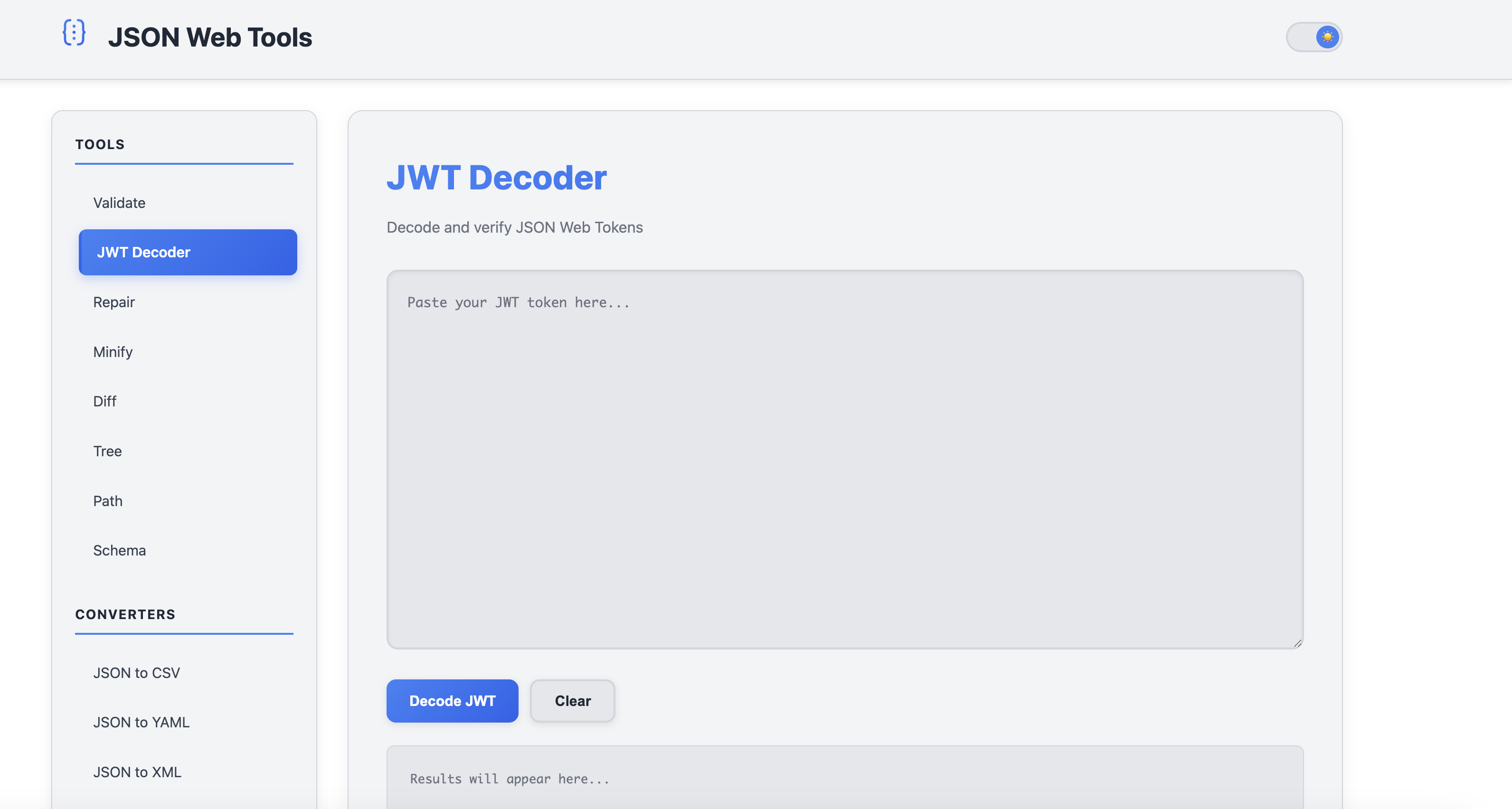 JSON Web Tools gallery image