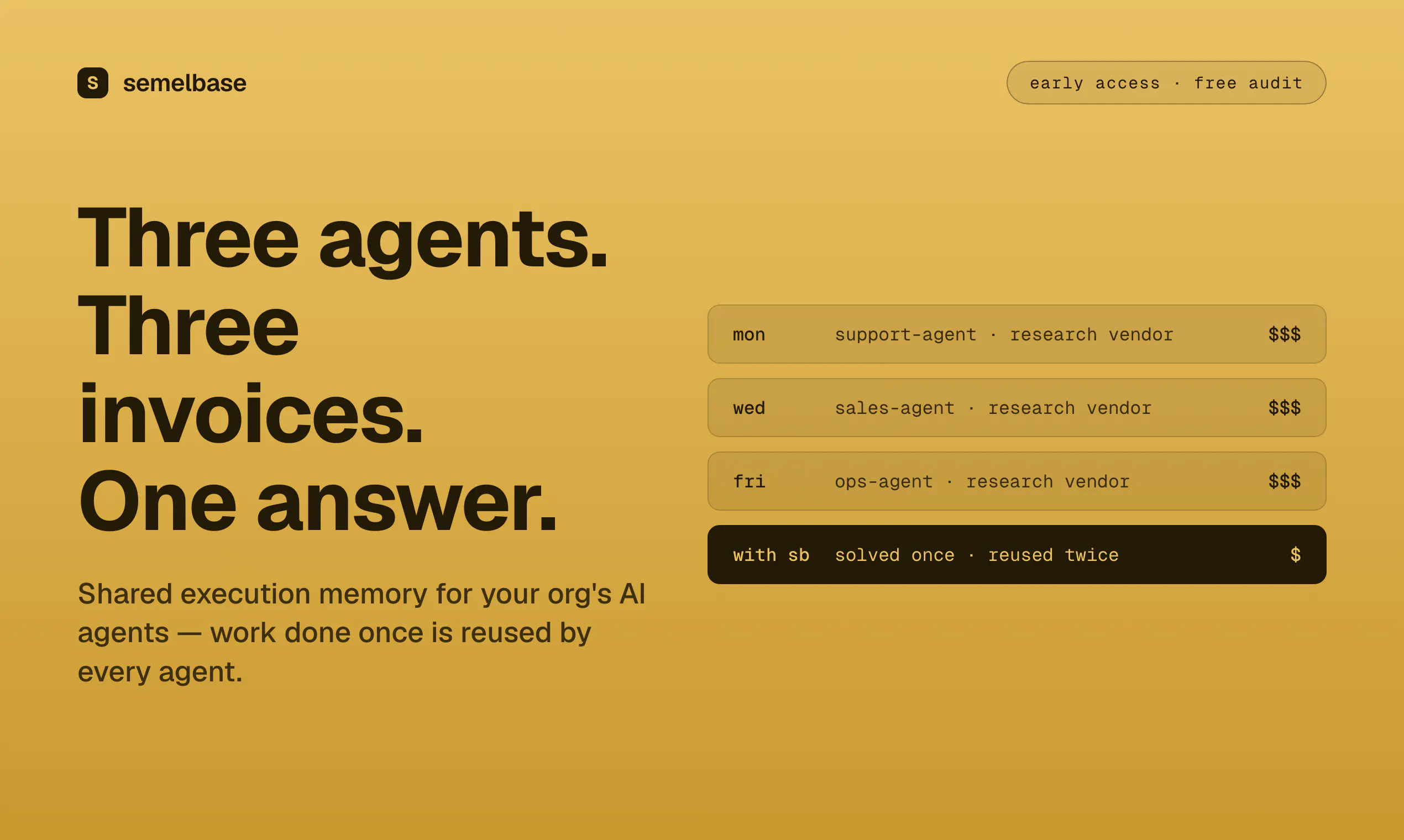 Semelbase — Shared memory for AI agents gallery image