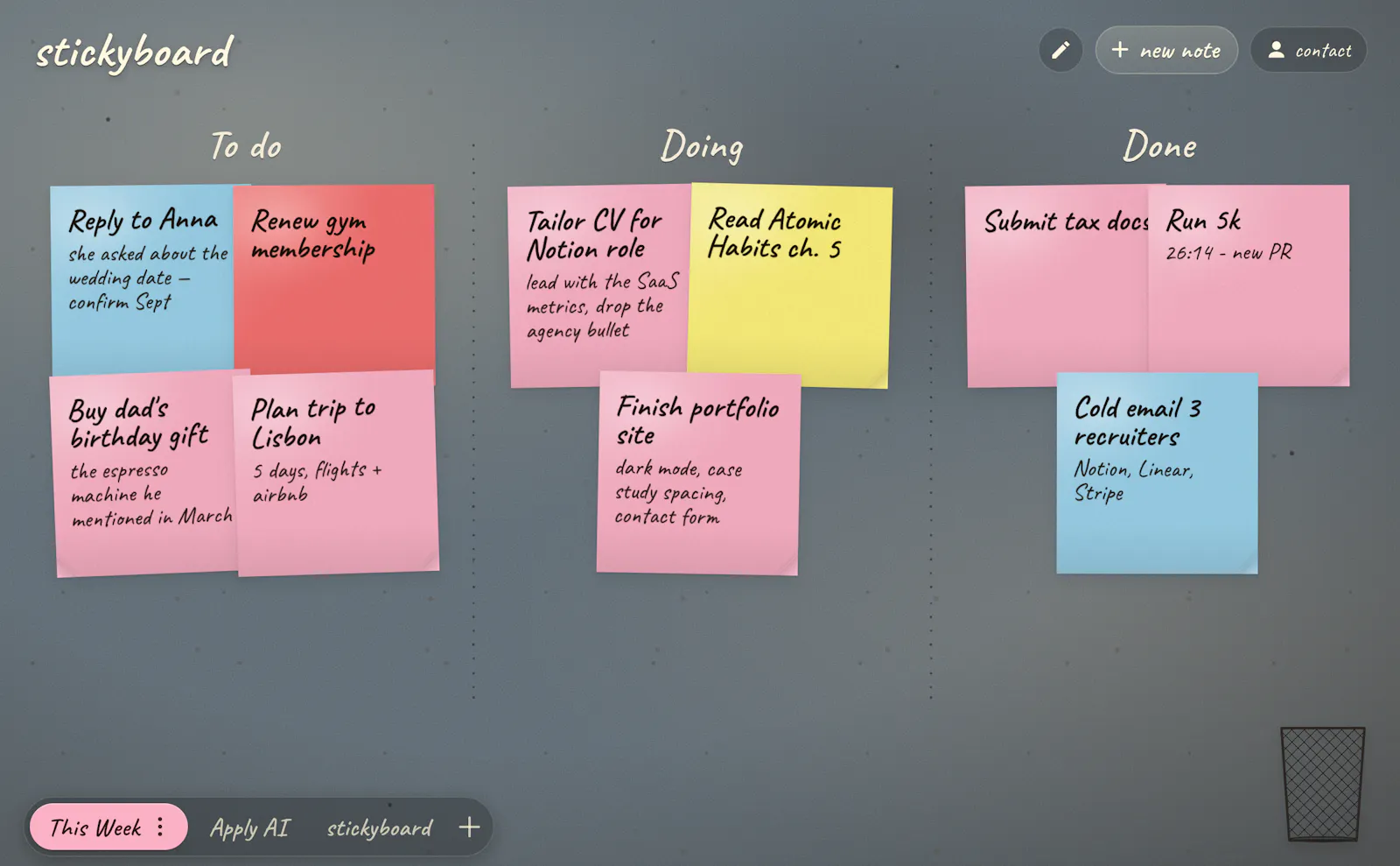 Stickyboard screenshot 2