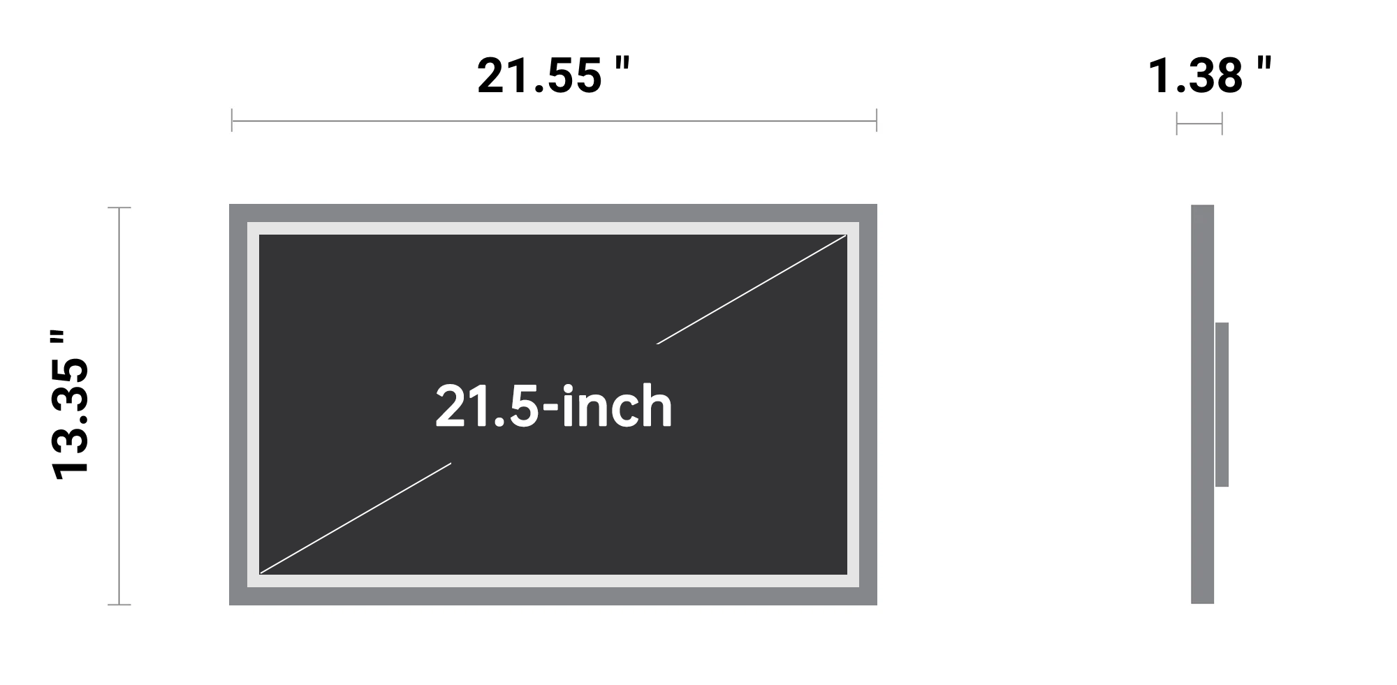 Apolosign 21.5" Digital Calendar gallery image