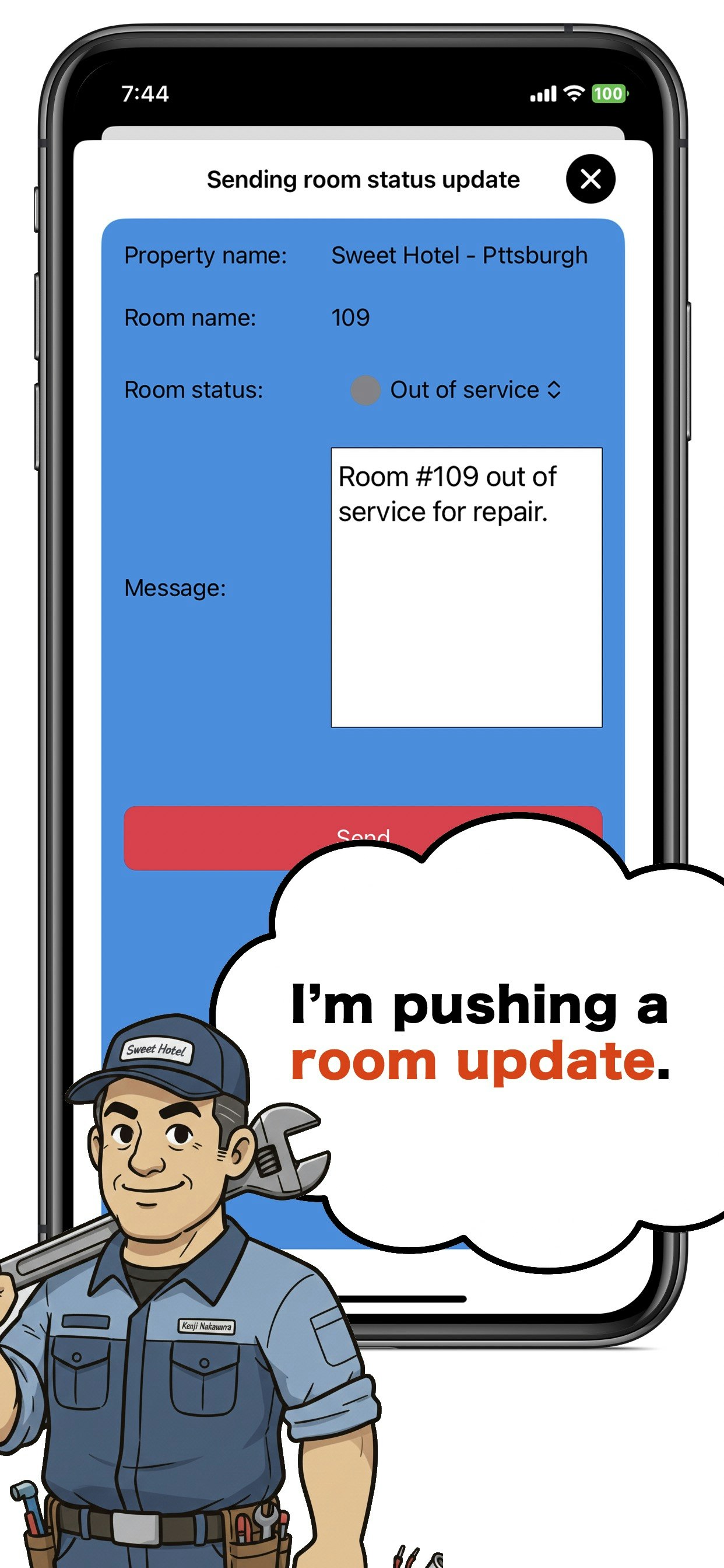 Sweet Hotel Work 2 - Screenshot 4 showing product features and functionality