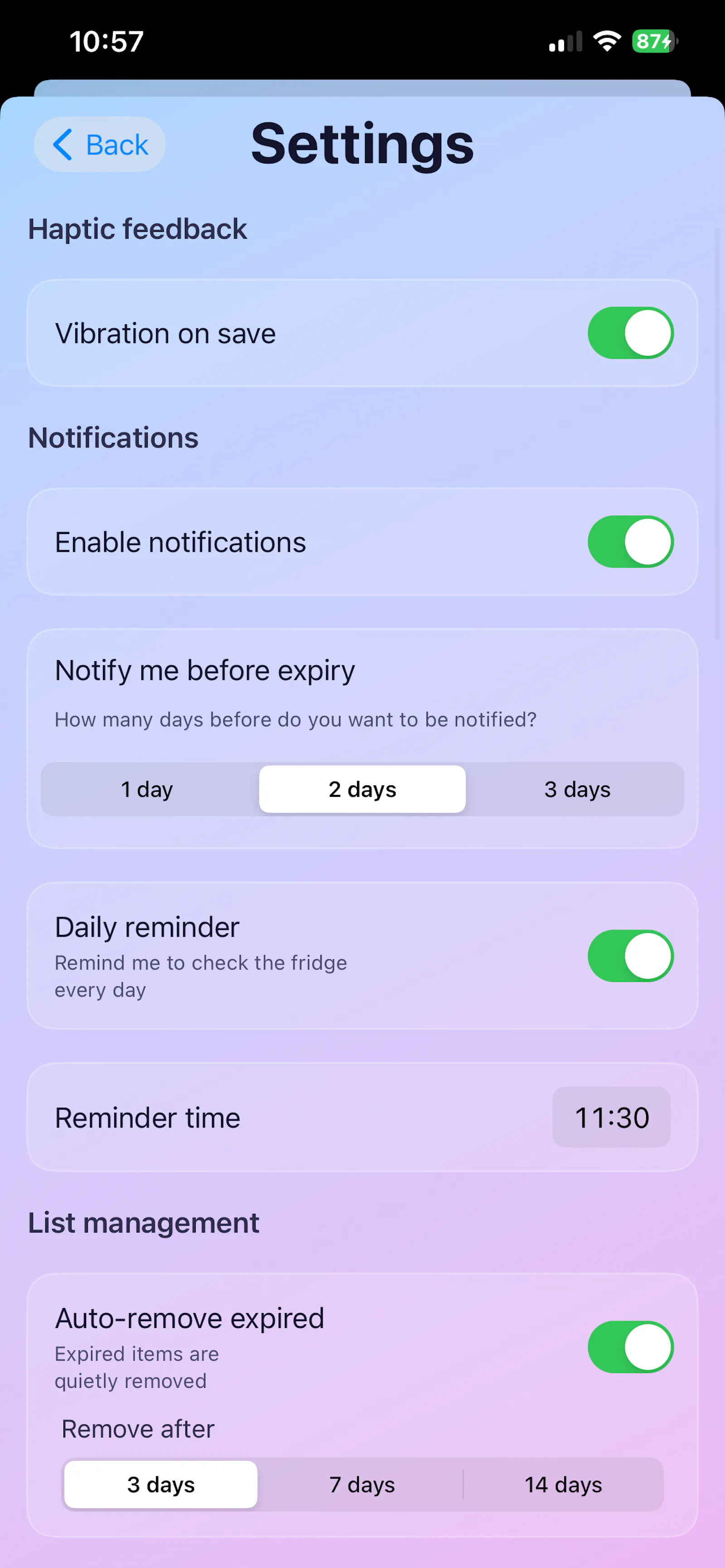 FridgeUp! screenshot 4