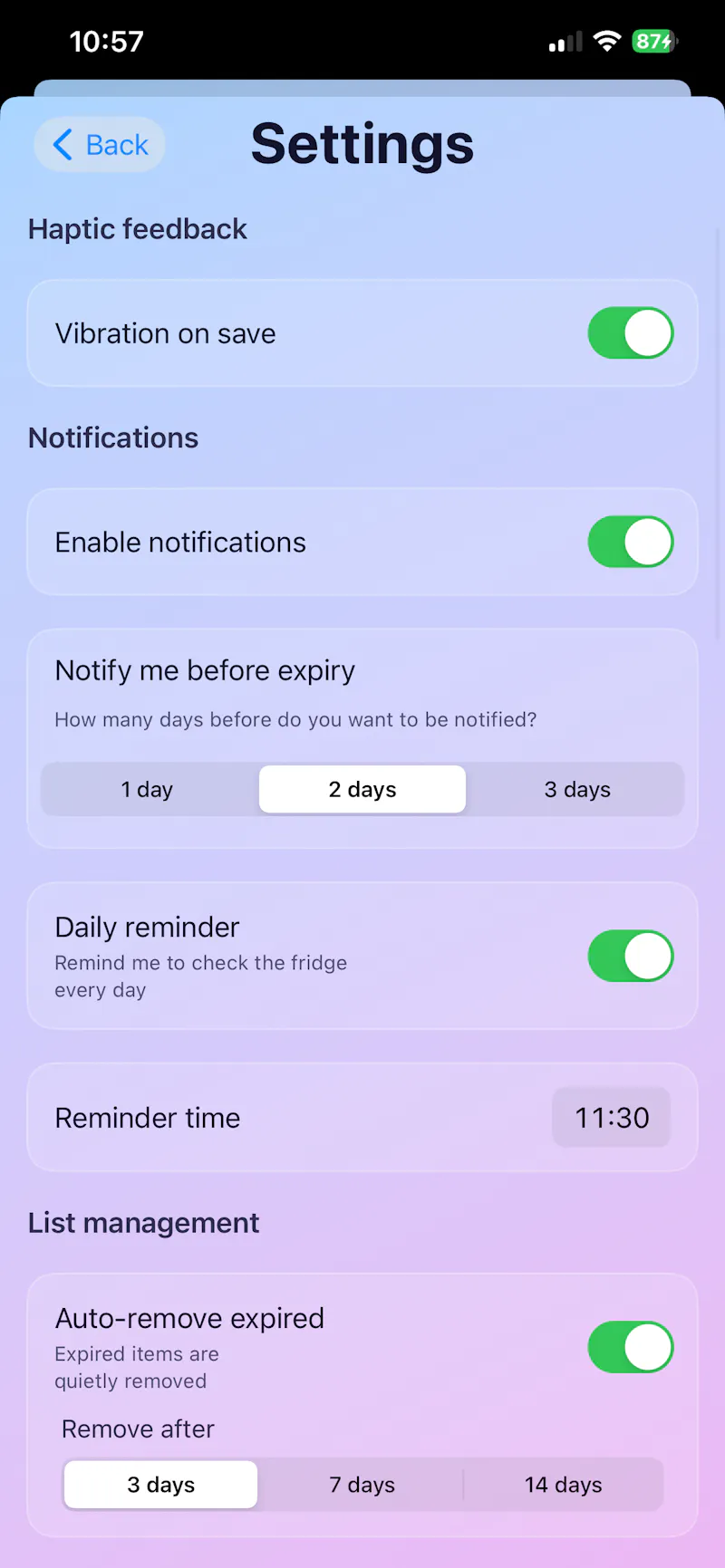 FridgeUp! screenshot 4