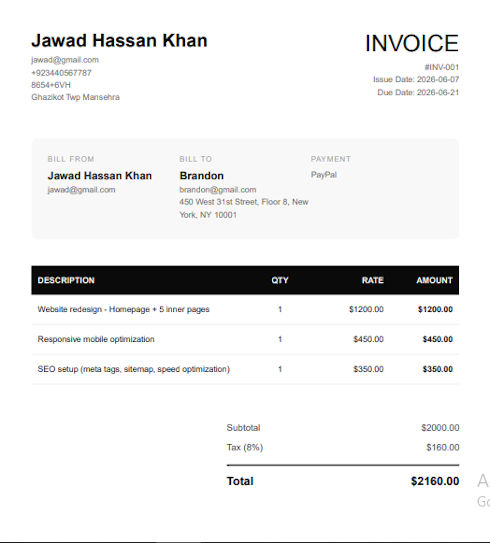 DocGen — Free Invoice Generator screenshot 5