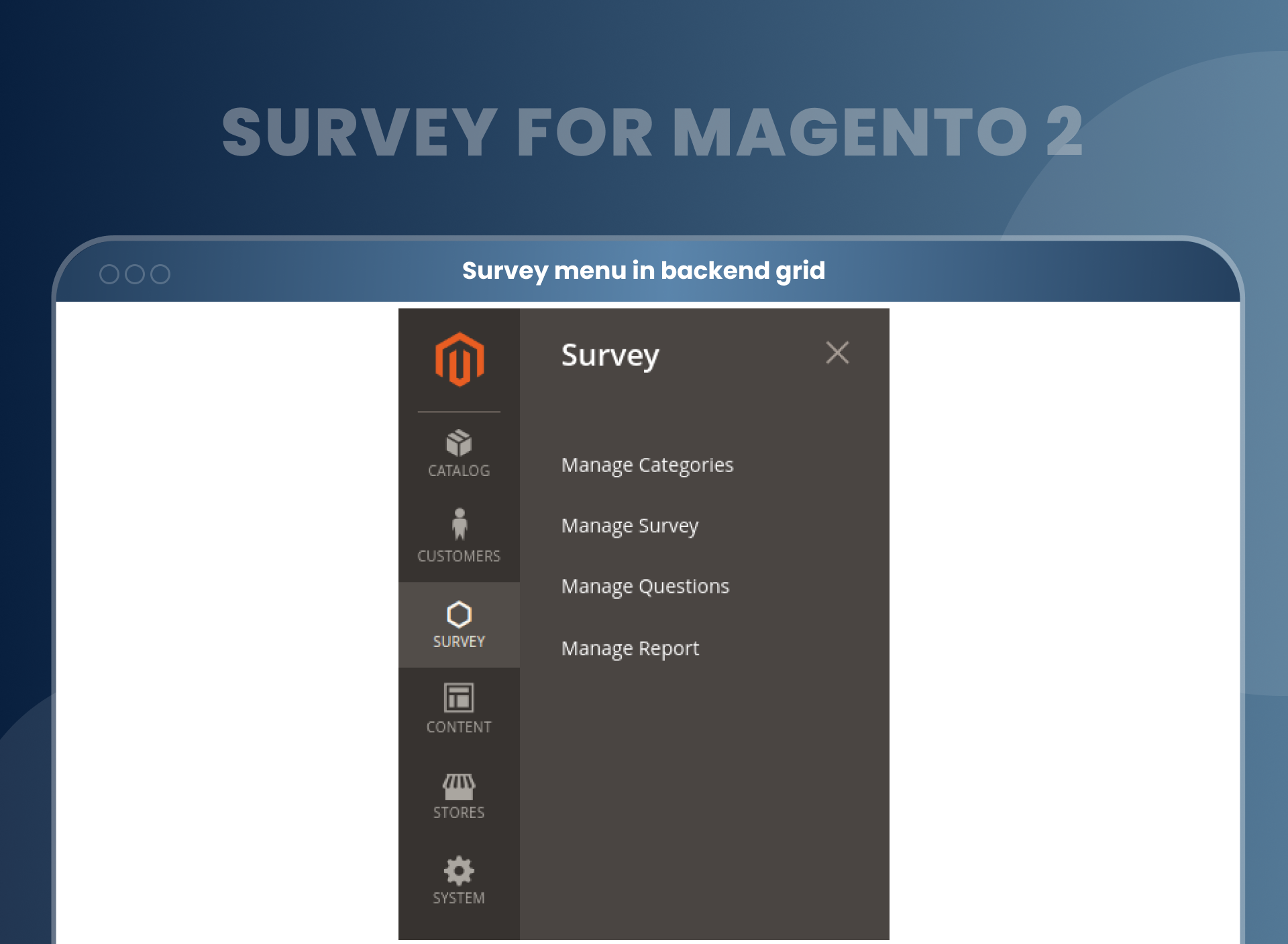 Magento 2 Survey media 3