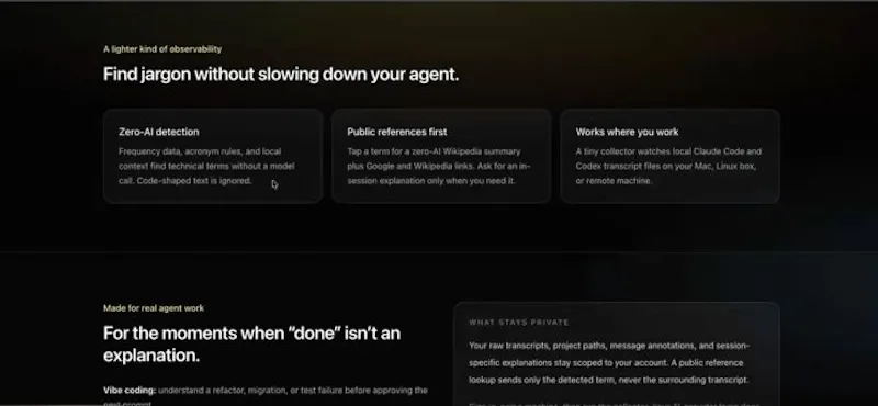 unjargon — jargon for your agents screenshot 3
