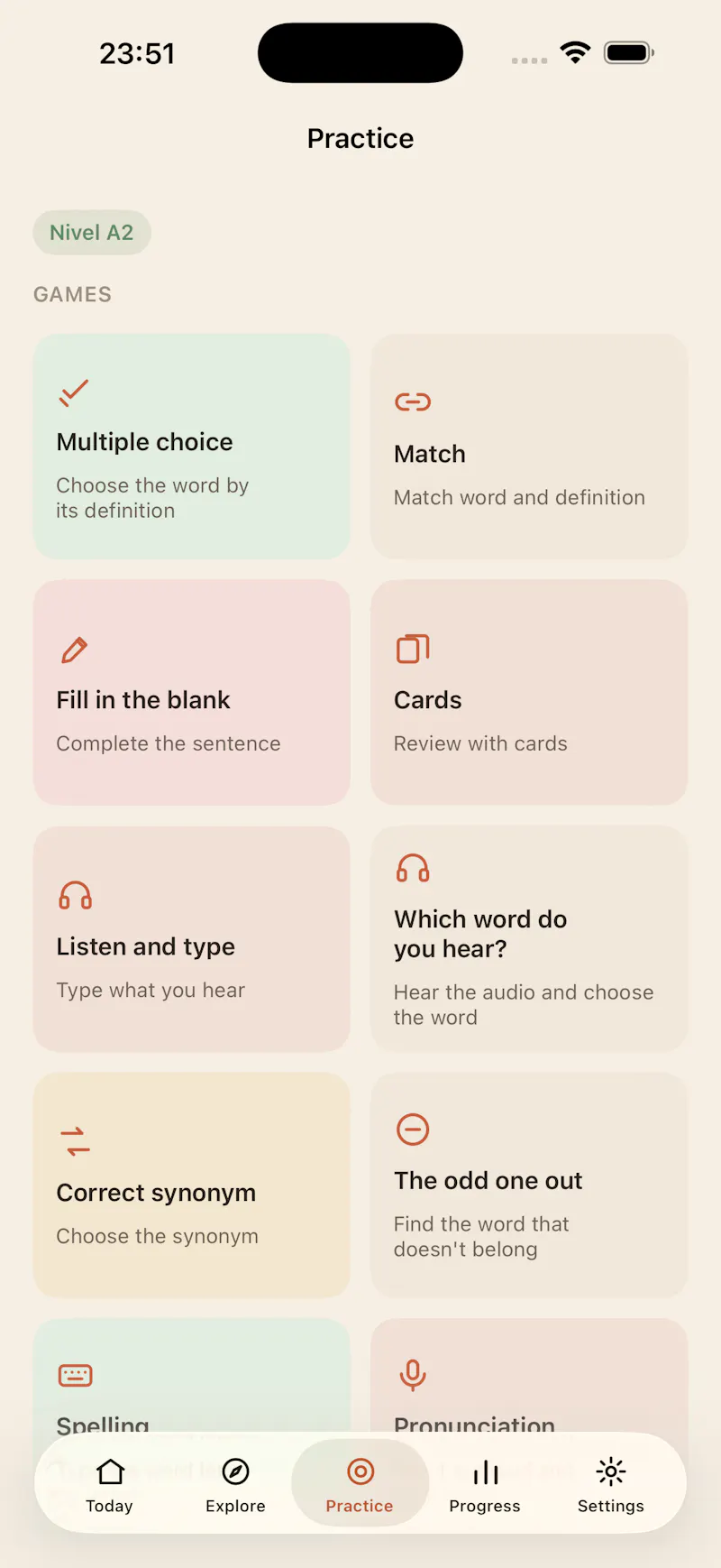 Léxico – Spanish Vocabulary screenshot 4