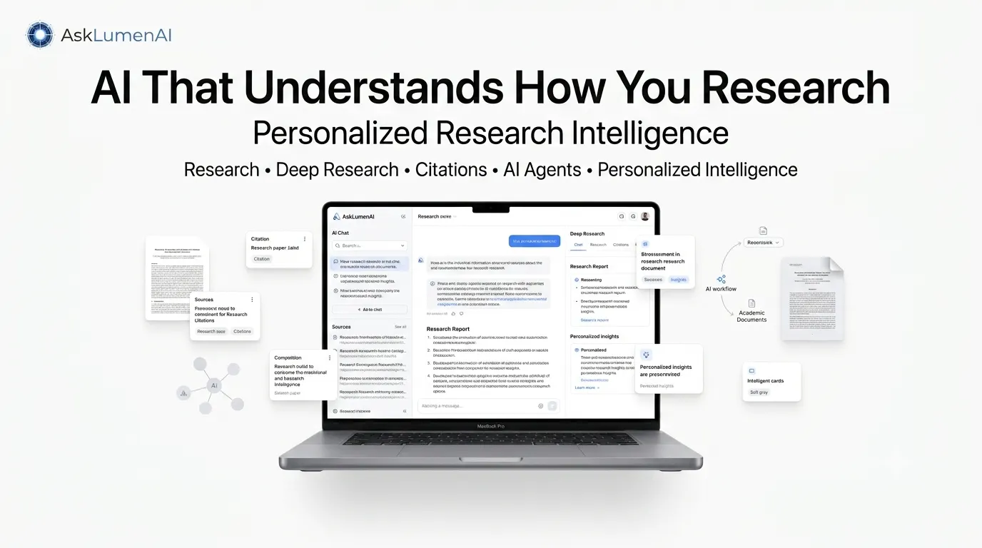 AskLumenAI- Personalised Research AI logo