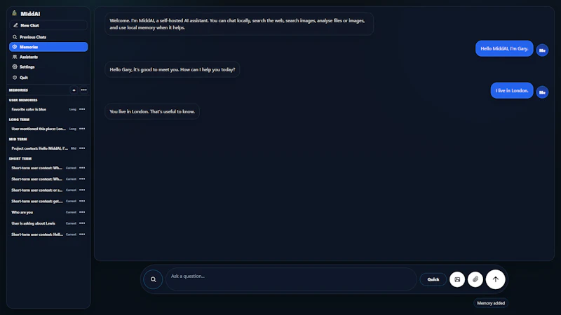 MiddAI - Free - Private - Userfriendly screenshot 5