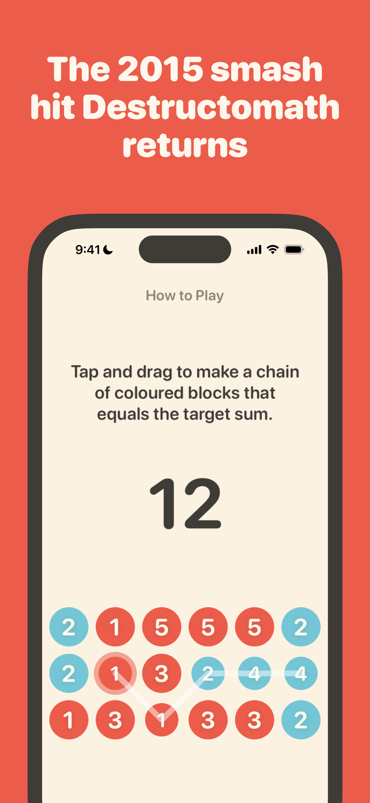 Media Destructomath - Permainan sepadan nombor kilat untuk iOS 2