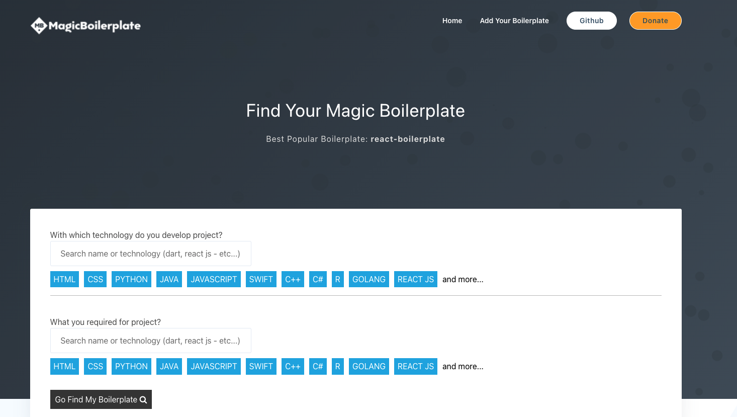 Magic Boilerplate gallery image