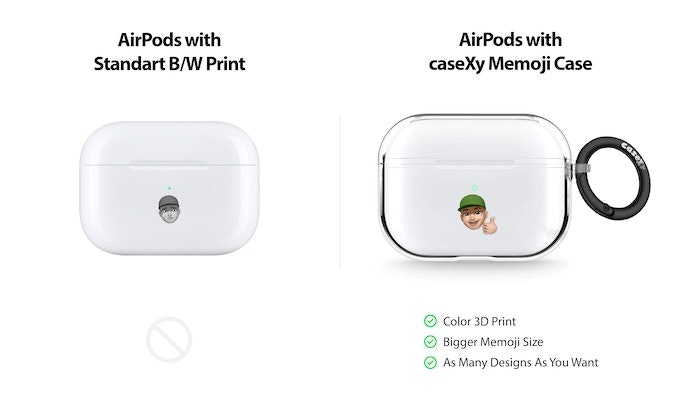 Casexy Memoji -Fall - Personalisieren Sie iPhone / AirPods mit Ihrem eigenen Memoji Medien 3