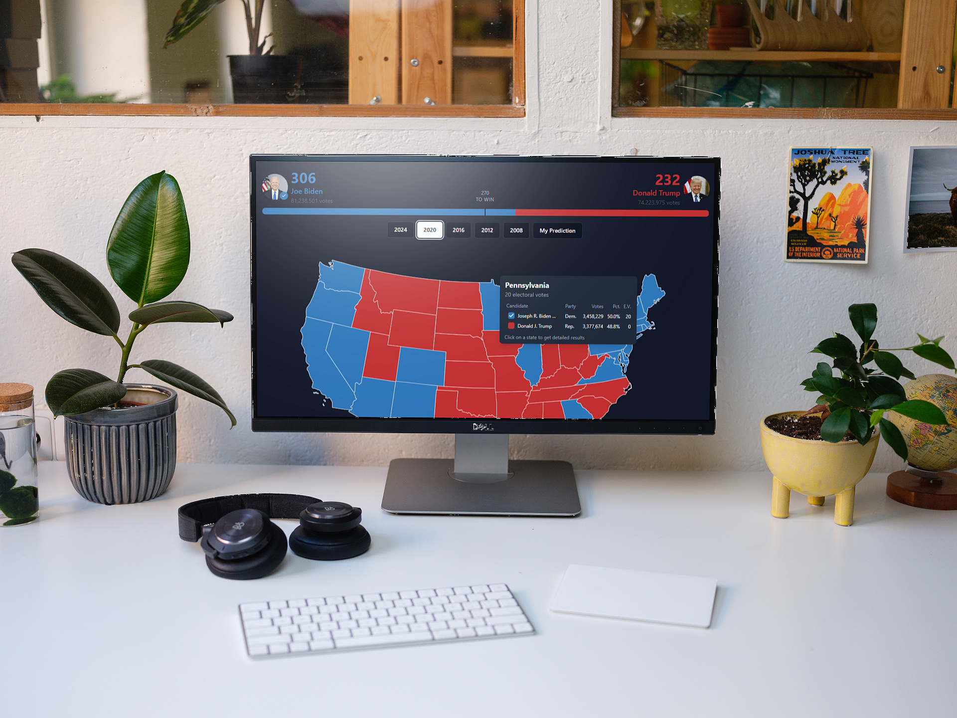 startuptile ElectMap USA-Predict how each USA state will vote in 2024