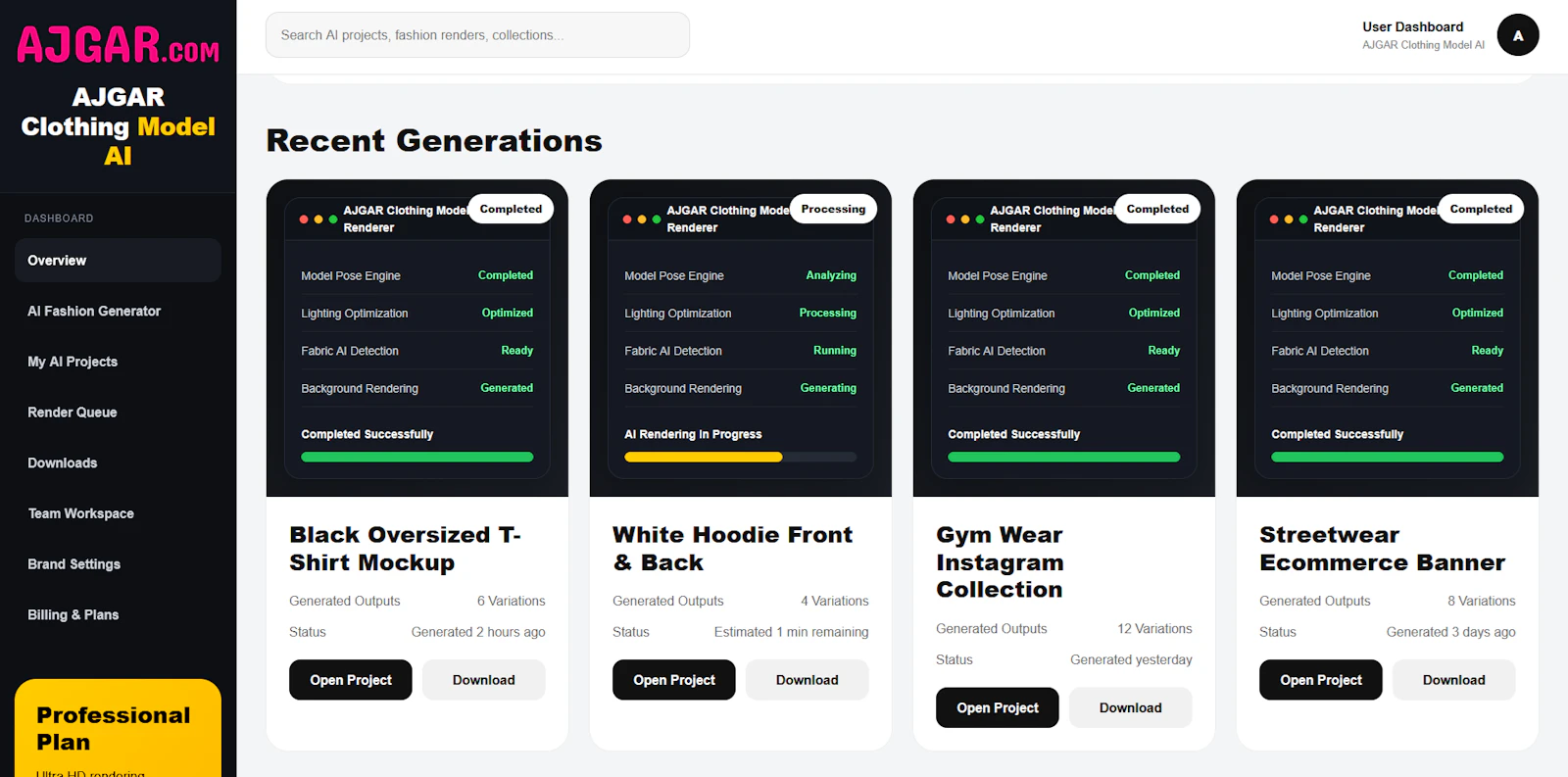 AJGAR Clothing Model AI screenshot 3
