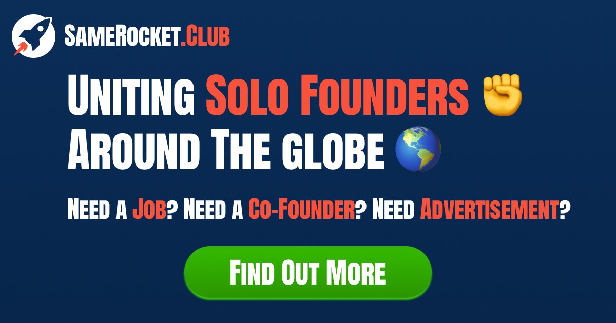SameRocket.Club - İşe mi ihtiyacınız var?Bir kurucu ortaya mı ihtiyacınız var?Bir mentora mı ihtiyacınız var? medya 1