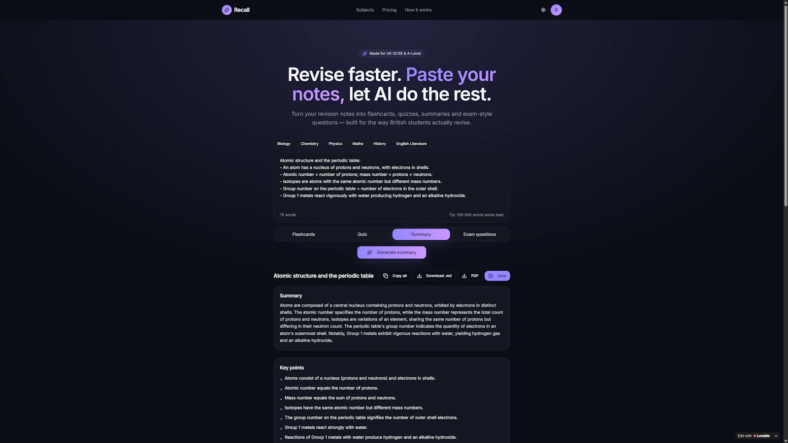 Recall Study screenshot 5