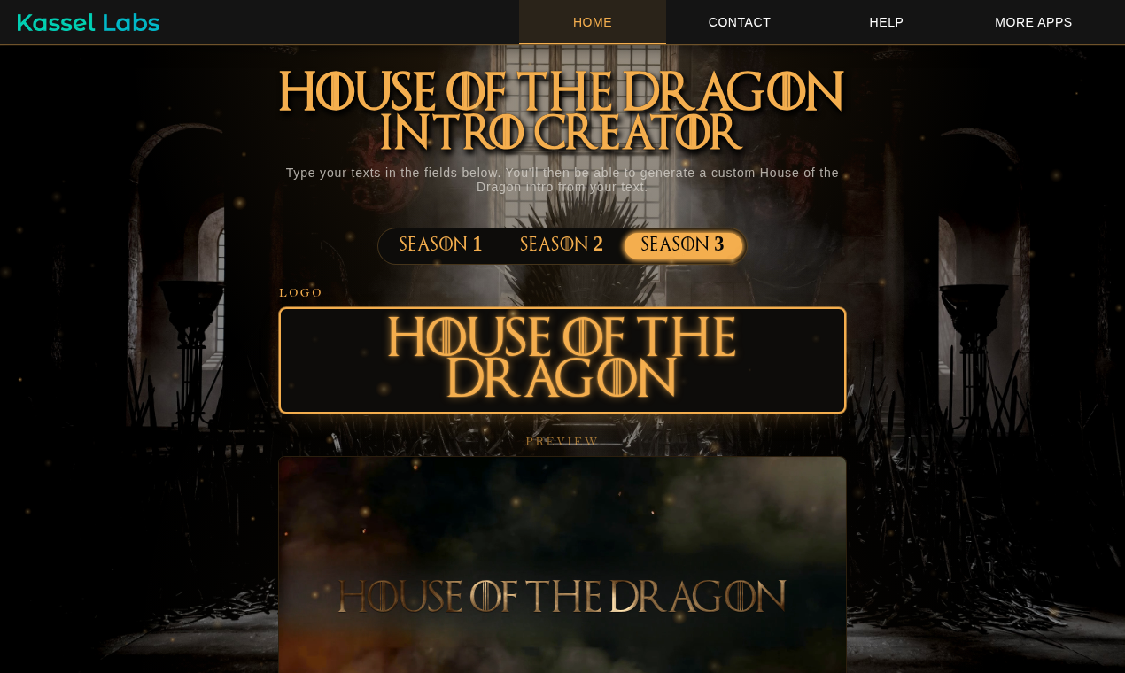 House of the Dragon Intro Creator (S03) gallery image