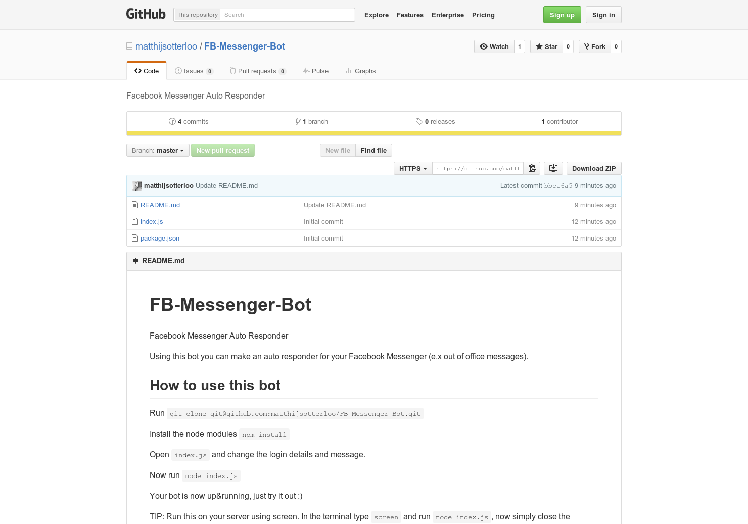Facebook Messenger Out of Office