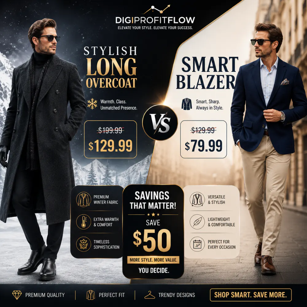Long Overcoat Smart Blazer Savings product banner