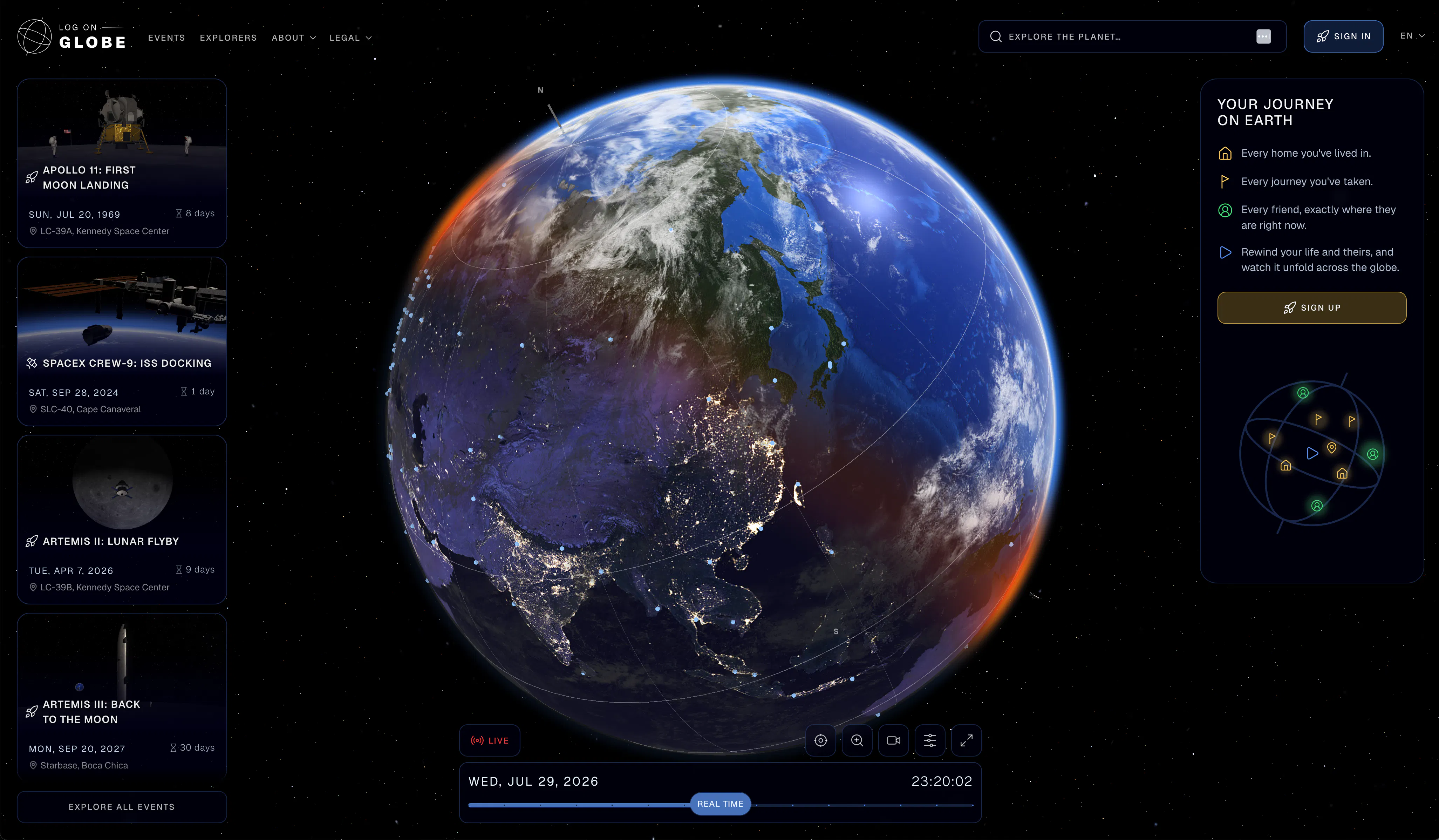 LOG ON GLOBE gallery image