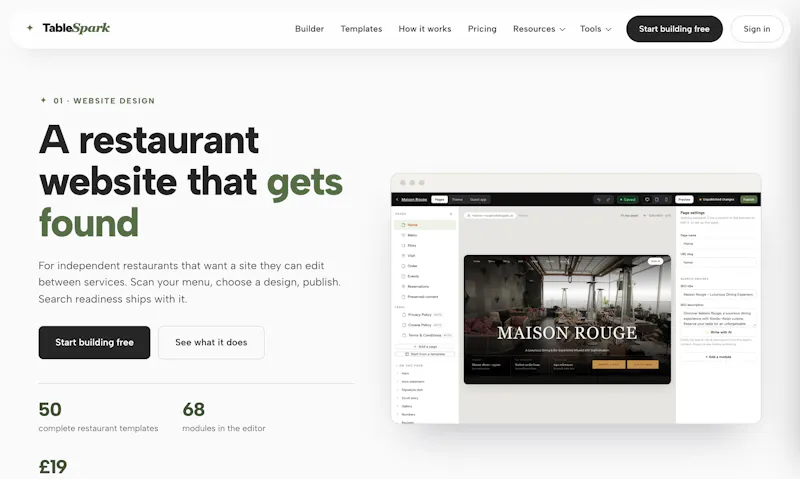 TableSpark screenshot 2