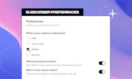 Subscriber Preferences by beehiiv