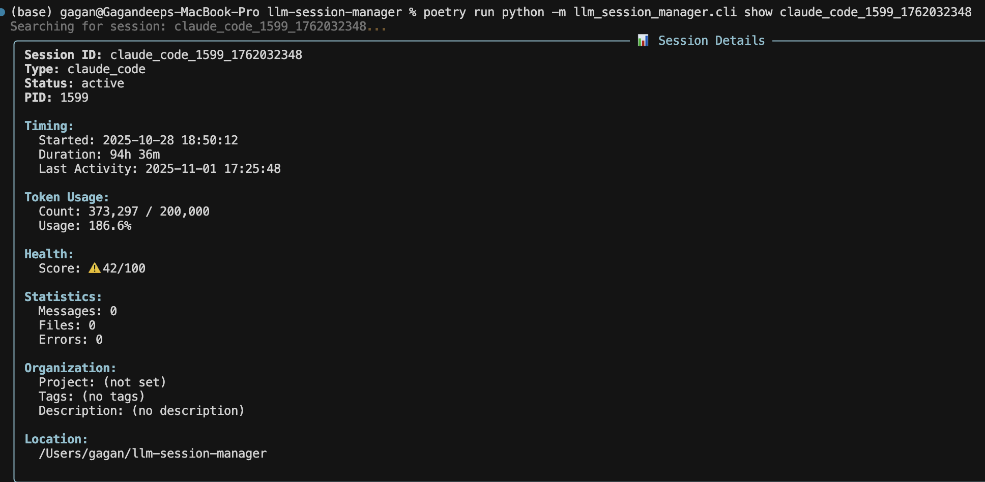LLM Session Manager gallery image