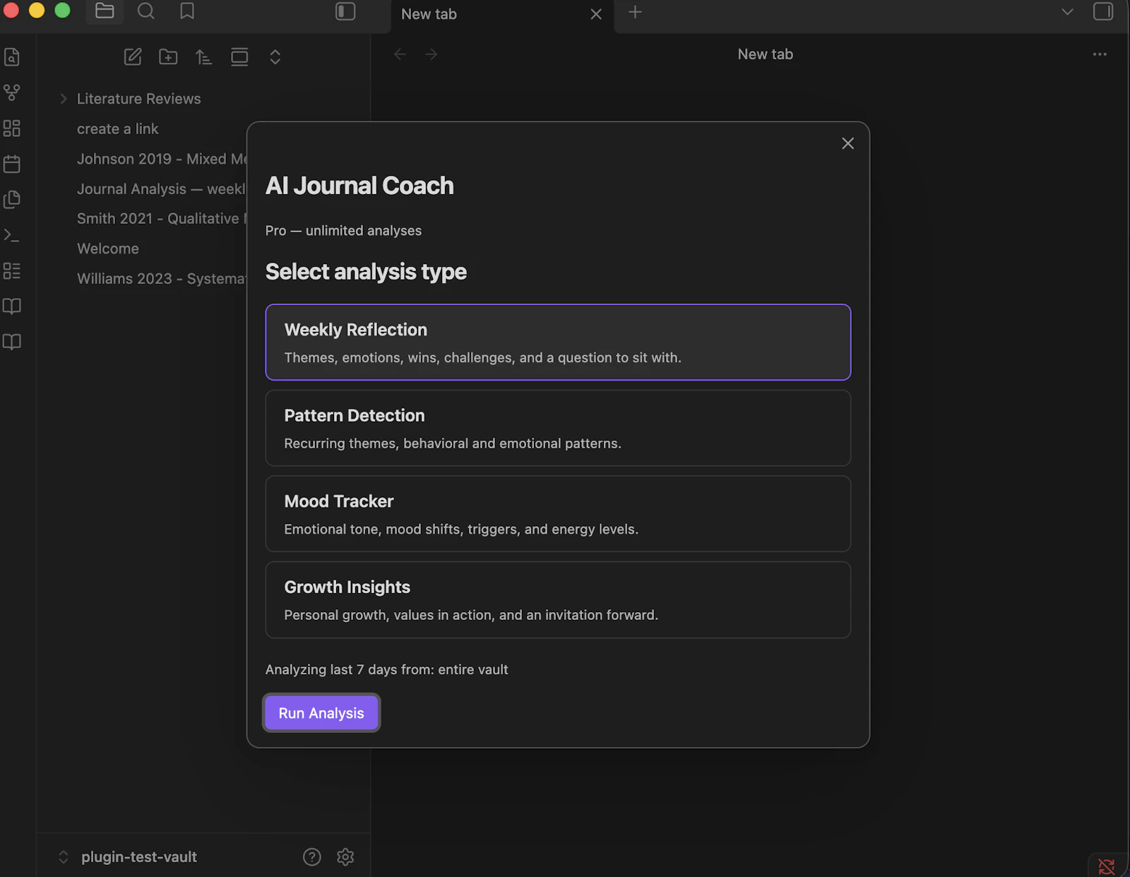 AI Journal Coach screenshot 1