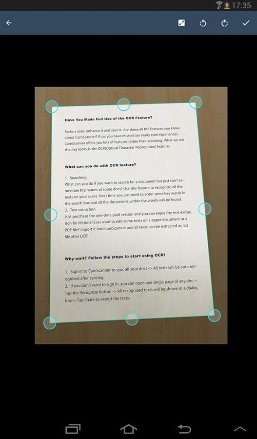CamScanner gallery image