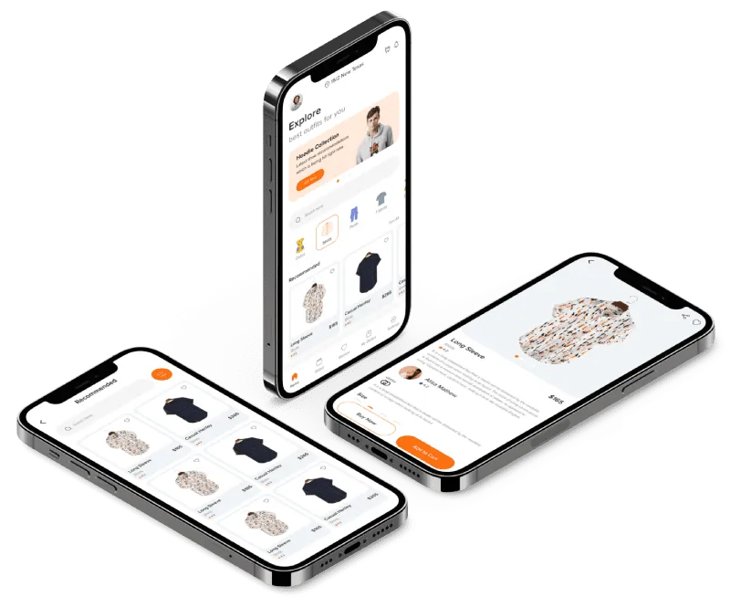 Application de commerce électronique de l'étiquette blanche