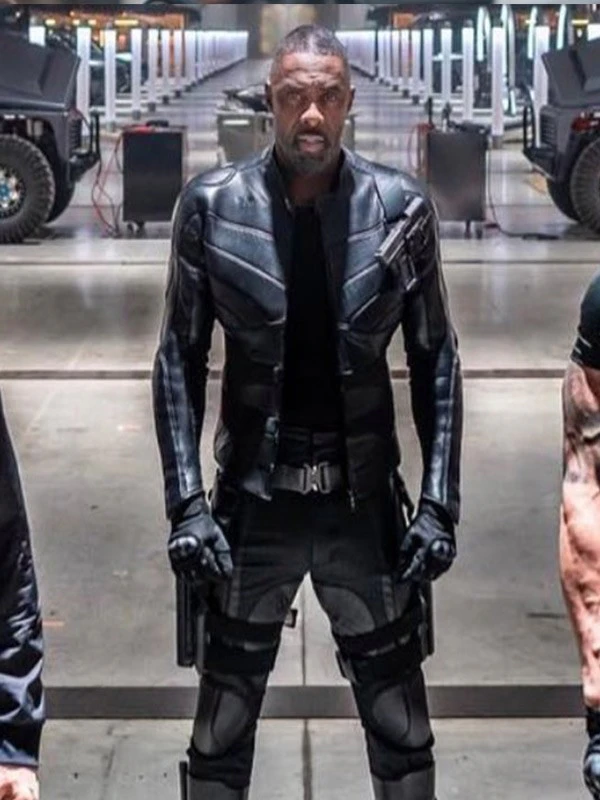 Idris Elba Hobbs And Shaw Leather Jacket