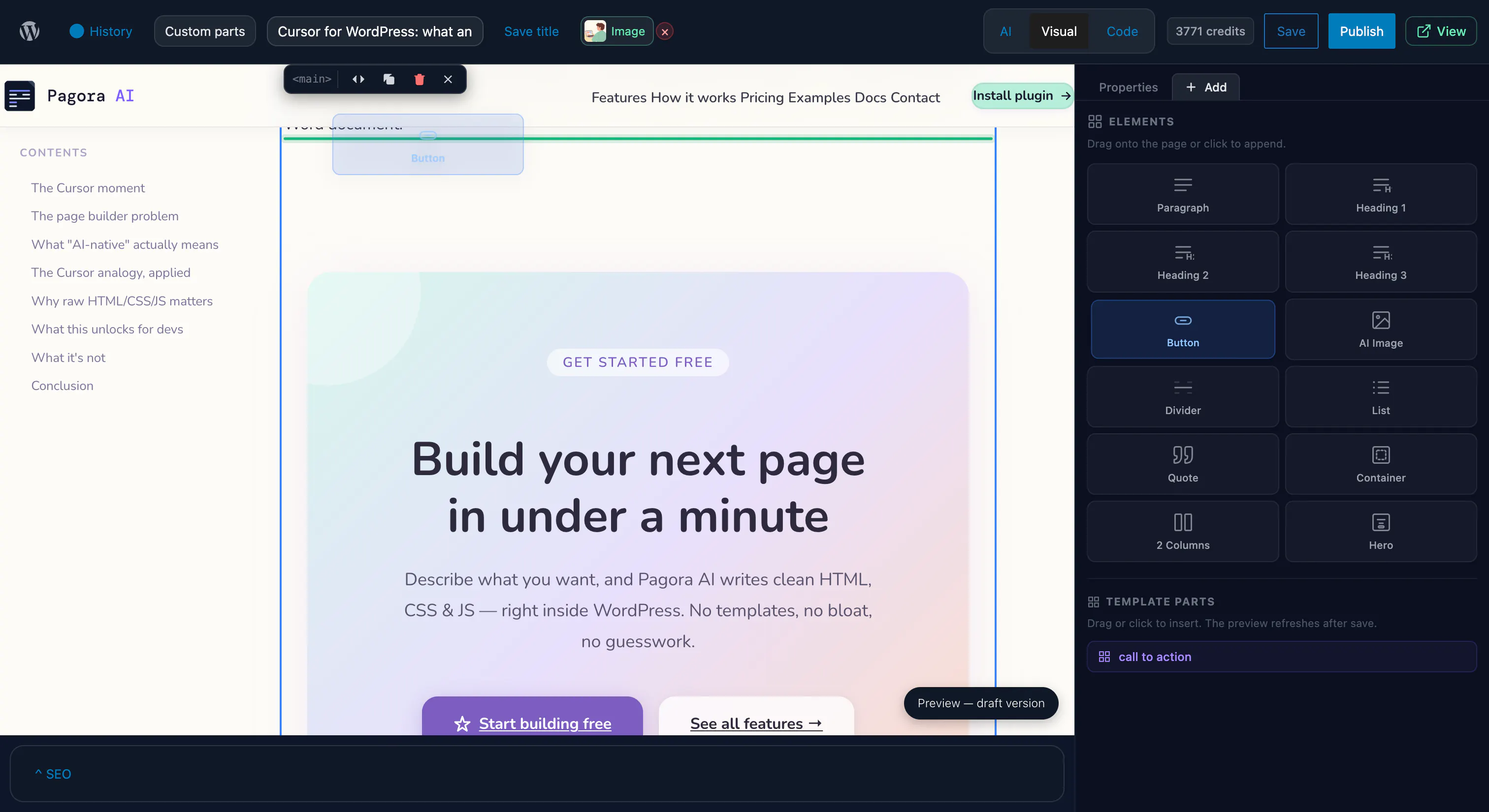 Pagora AI - Wordpress plugin gallery image