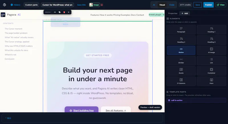 Pagora AI - Wordpress plugin screenshot 5