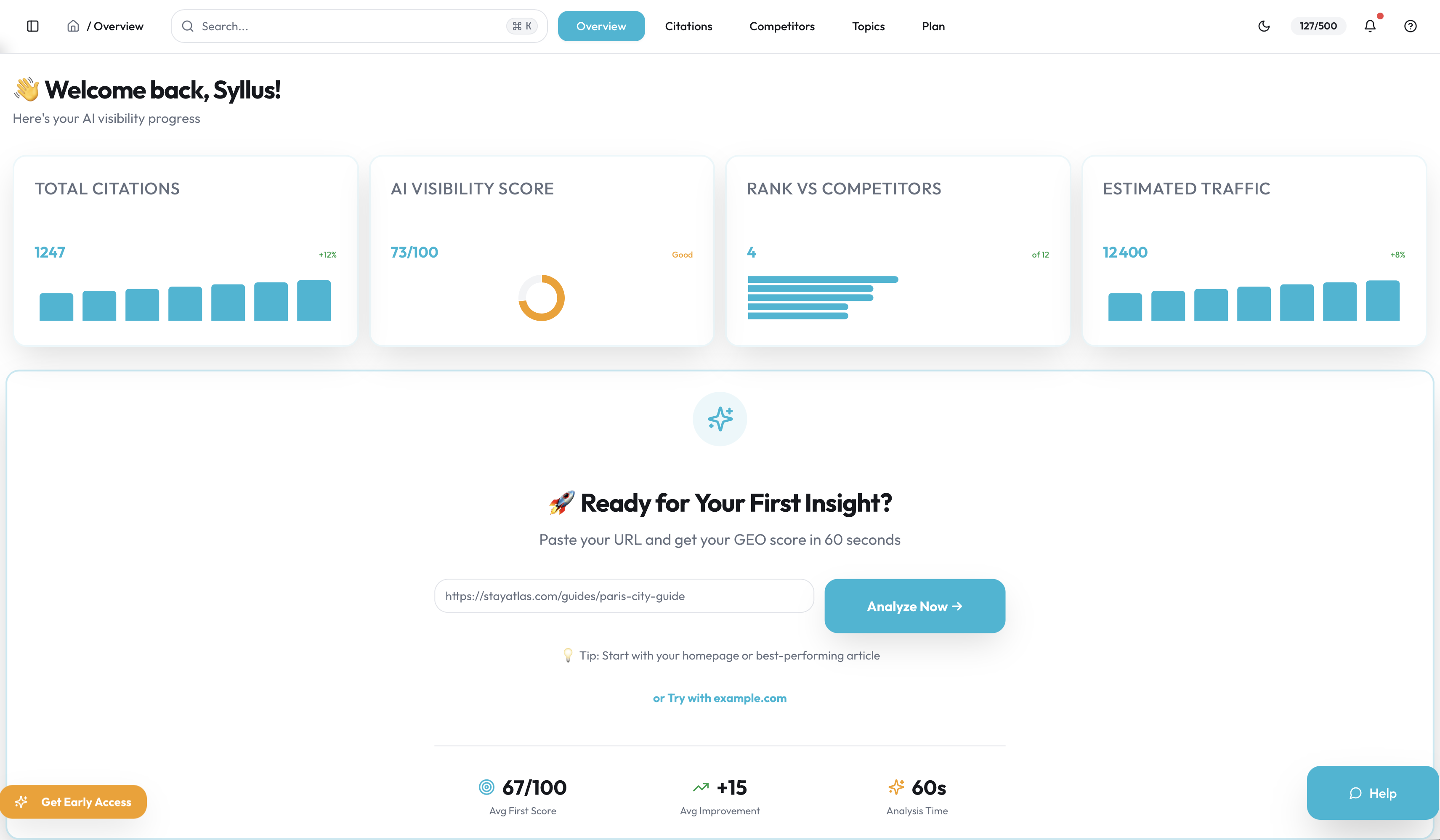 GEO Ranks - Screenshot 5 showing product features and functionality