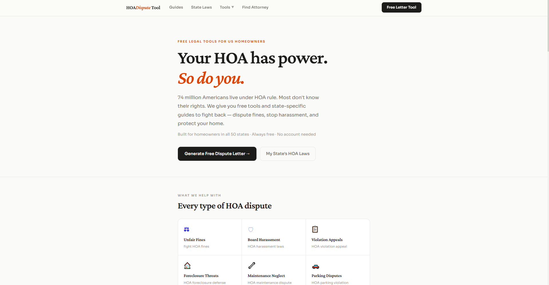 HOA Dispute Tool gallery image