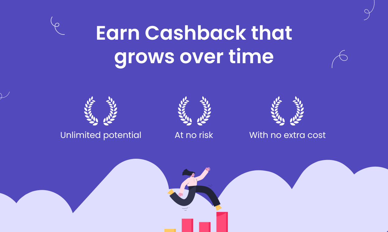 Tagpeak - Verdien cashback die in de loop van de tijd groeit, gekoppeld aan aandelenmarkten media 1