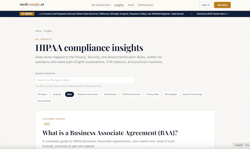 Medcomply.ai screenshot 2