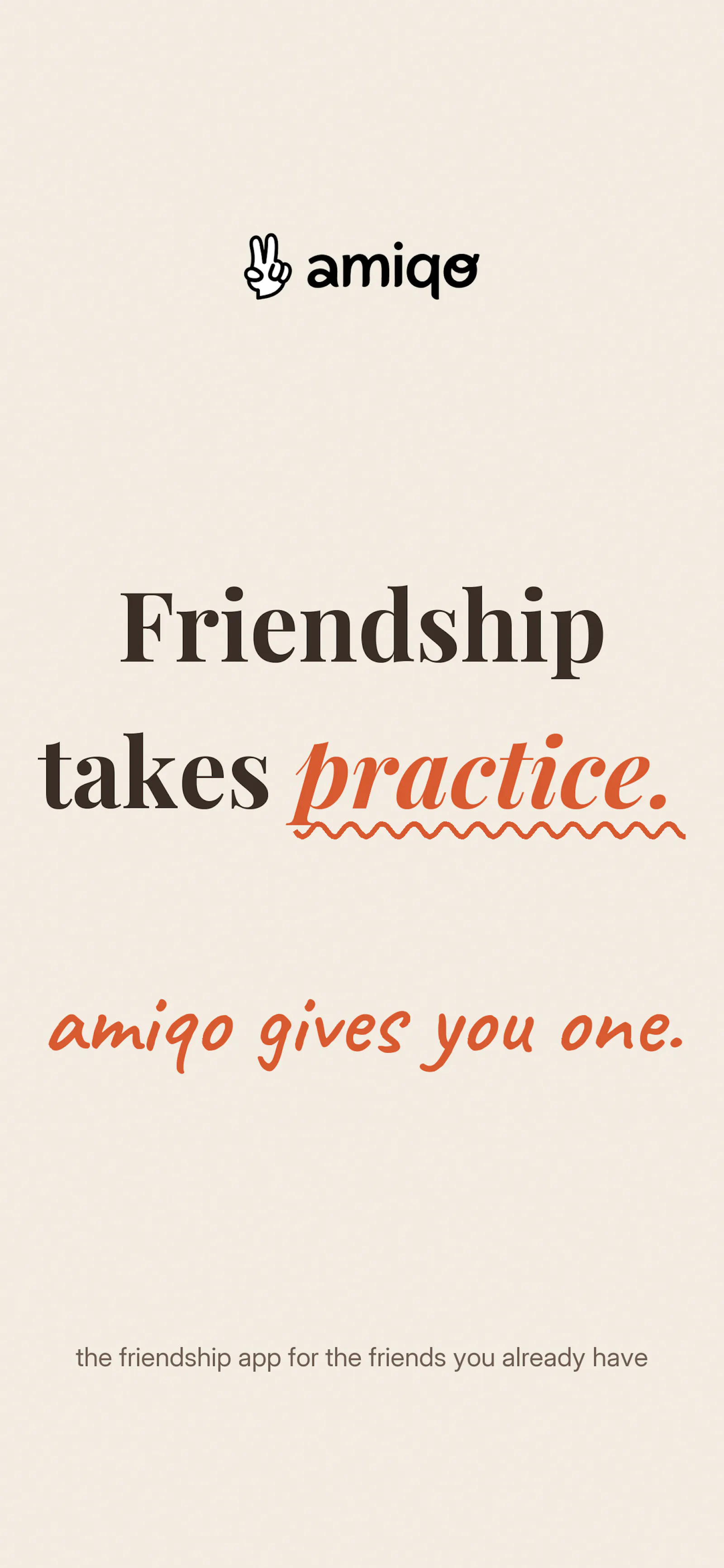 amiqo: a private friendship CRM screenshot 1