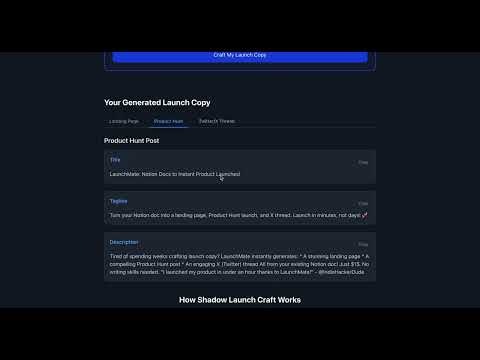 Shadow Launch gallery image